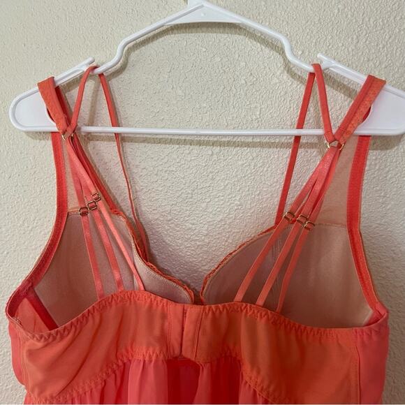 Cacique light Orange lace strappy babydoll slip 38DD - Picture 5 of 8